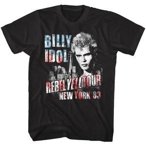 Billy Idol Rebel Yell Tour New York 1983 Unisex T Shirt